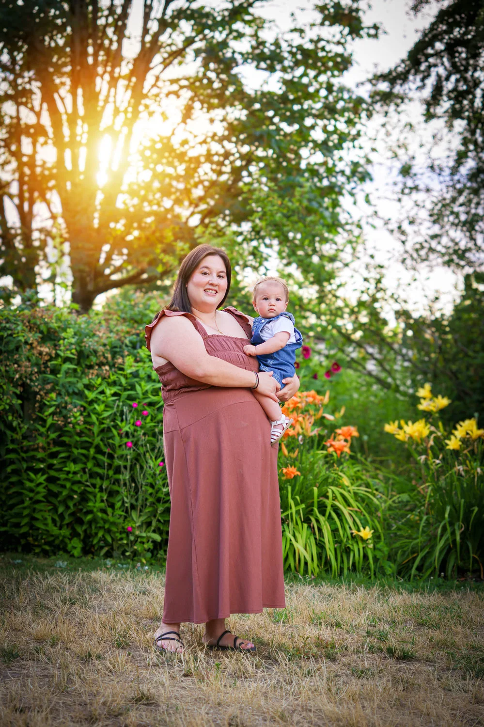 Family photos at the historic stewart farmhouse